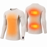 Chemise thermique chauffante électrique unisexe Dr.Warm avec contrôle de la température, haut de gamme à manches longues