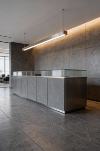 กระเบื้องหินอ่อนขัดเงาทรงสี่เหลี่ยมผืนผ้า ลุยส์ พอล สำหรับโครงการวิศวกรรม บ้าน กระเบื้องพอร์ซเลนลายหินอ่อน 750x1500 - Product Image 3