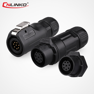 Cnlinko M12 adapter điện cắm ổ cắm 2 pin mở rộng dây kim loại Thông tư DC nối không thấm nước IP68 cho LED chiếu sáng - Product Image 3