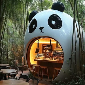 Escultura de Fibra de Vidrio Personalizada, Quiosco Creativo para Cafetería o Librería, Estatua de Animal para Exteriores - Product Image 4