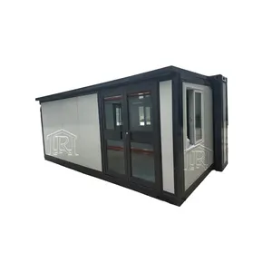 China Prefab Mobile Folding Expandable Container House 3 In 1 Foldable Prefabricated Home Two Room One Hall