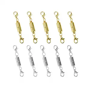 10 Piece Amazon Hot Necklace Bracelet Connector Clasps Jewelry Lock Gold Clasps for DIY Jewelry Crafts Making Supplies