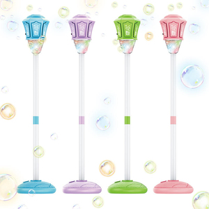 Machine à bulles automatique avec lumières et musique, pour fêtes, anniversaires, mariages, enfants en bas âge, jouets d'extérieur - Product Image 1