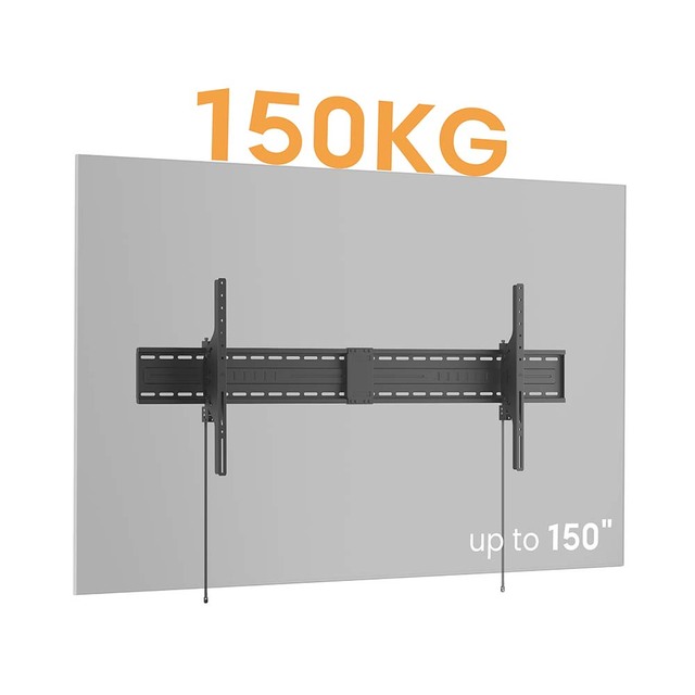 LP82-616T 150kg 75 - 150 In. Tiltable TV Wall Mount Adjustable Large Size Vesa 1600x600 Steel TV Hanger Bracket for Home Office