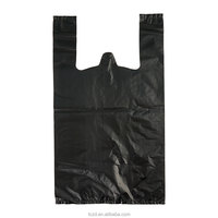 Sacs en plastique PE en vrac pour petites entreprises, sacs à t-shirts jetables, impression de logo couleur personnalisée, marquage à chaud, boutiques, cafés, magasins de cadeaux
