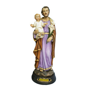 Statue personnalisée en résine faite à la main, représentant Saint Joseph et l'Enfant Jésus, pour scènes <span class=keywords><strong>de</strong></span> Nativité <span class=keywords><strong>de</strong></span> Noël - Product Image 6