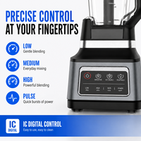 Blender Profesional Kontrol Digital Mesin Blender Mixer Multifungsi 1500W