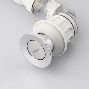 Robinet de vidange moderne PPW CM2306A, tuyau de plomberie blanc, vidange automatique, garantie 10 ans, bouchon de lavabo de salle de bain, fonction de poussée, filtre de douche - Product Image 2