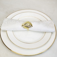 Nouveaux Anneaux de Serviette en Métal Style Moderne pour Mariage, Supports de Serviettes pour Fêtes, En Stock