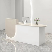 Nouveau design 2026 : Comptoir de réception durable et moderne pour petit bureau, service client et salon de beauté