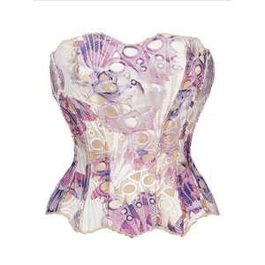 Costume da donna nero corsetto con corsetto reggiseno stringato in pizzo con corsetto Sexy <span class=keywords><strong>senza</strong></span> <span class=keywords><strong>spalline</strong></span> <span class=keywords><strong>Bustier</strong></span> Top - Product Image 6