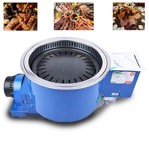 Fourneau à <span class=keywords><strong>gaz</strong></span> liquéfié rond en acier inoxydable pour cuisine, restaurant, <span class=keywords><strong>barbecue</strong></span>, intérieur, <span class=keywords><strong>barbecue</strong></span> au <span class=keywords><strong>charbon</strong></span> de bois - Product Image 2