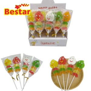 ลูกอมรูปผลไม้หลากหลายรสลูกกวาดรูปการ์ตูนยิ้มได้ปรับแต่งได้ - Product Image 1