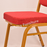 Prix de vente chaud durable épaissir chaises de banquet utilisées avec en tissu de Bourgogne Restaurant hôtel événement mariage chaise de banquet rouge