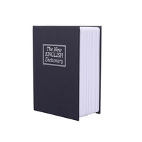 Nouveauté : Coffre-fort dissimulé en forme de mini-dictionnaire avec serrure à clé, tirelire pour argent liquide et pièces de monnaie, et rangement secret 115x80x45mm
