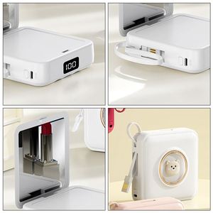 Mini Llavero Personalizado con Banco de Energía, Espejo de Maquillaje Portátil de Bolsillo, Banco de Energía de 20000 mAh para Niños - Product Image 5
