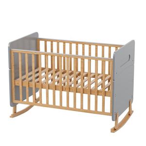 Cuna de Madera Convertible de Color Blanco para Bebé, Marca Europea, Personalizable, con Función de Balanceo - Product Image 1