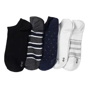 OEM Thiết Kế Người Đàn Ông Dệt Kim Socks Nhãn Hiệu Riêng Và Logo Tùy Chỉnh Cotton Dot Sọc Pattern Low Cut Men Mắt Cá Chân Socks