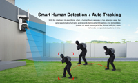 CG621DR 4G EU UK Lte 24/7 Caméra de vidéosurveillance PTZ de sécurité à énergie solaire double objectif Caméra extérieure sans fil à carte Sim 4G