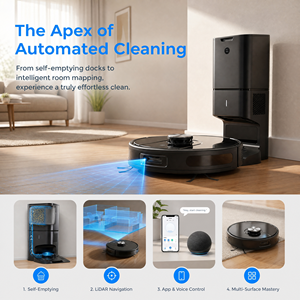Self-Emptying LDS <b>Robot</b> <b>Vacuum</b> Cleaner with App Control, Smart Navigation for Carpets & Hard Floors - Product Image 3