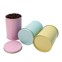 Nouvelles boîtes en fer blanc pour thé, café, bonbons, emballages imprimés offset, étiquettes personnalisées, matériaux recyclés, qualité alimentaire