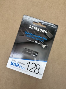 แฟลชไดรฟ์ Samsung Bar Plus USB ความเร็วสูง ขายส่ง ความจุ 64GB USB3.1 รุ่นโลหะ ความเร็ว 300MB/s สำหรับคอมพิวเตอร์พีซี ของแท้ - Product Image 2
