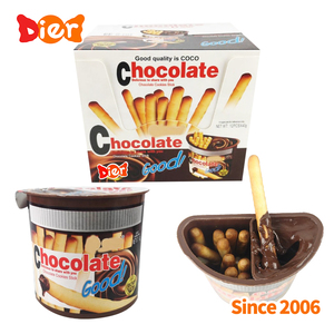 Kẹo bán buôn tùy chỉnh nhãn hiệu riêng Halal sô cô la cup Biscuit Bar với Dubai <span class=keywords><strong>Choco</strong></span> Jam-Coated <span class=keywords><strong>Cookies</strong></span> Stick Jam biscuit OEM - Product Image 5