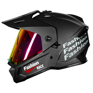 Venta Directa de Fábrica, Cascos de Motocicleta de Seguridad para Hombre, Cascos de Motocross con Doble Visera, Certificación DOT - Product Image 2