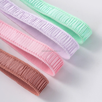 Sangle élastique extensible en spandex de haute qualité, 18 mm, haute ténacité, écologique, en rouleau, motif en forme d'escalier, pour soutien-gorge