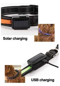 <span class=keywords><strong>Collar</strong></span> de nailon <span class=keywords><strong>led</strong></span> para mascotas, ahorro de energía, multicolor, carga solar por usb, fabricante al por mayor - Product Image 3