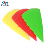Usine bas prix trois couleurs vinyle grattoir automobile écran Flexible en plastique gouttelette d'eau en forme de tête ronde grattoir pointu