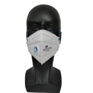 Masker Debu Setengah Wajah Sekali Pakai KN95 EN149 <span class=keywords><strong>FFP1</strong></span> dengan Katup 3-Lapisan Penjepit Hidung yang Dapat Disesuaikan Perawatan Kesehatan Respirator Partikulat - Product Image 3