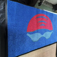 Tapis d'entrée commercial noir personnalisé avec logo imprimé en caoutchouc pour magasin - Offre Spéciale