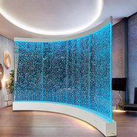 Meilleure vente : Panneau lumineux LED mural à bulles d'eau en métal, mobile, moderne, coloré, avec effets de danse, taille personnalisable, sans fil/tactile, effet mer