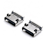 Connecteur de prise USB Type C 24 broches AK Electronics, double rangée horizontale, à souder SMT, prix de gros fabricant OEM