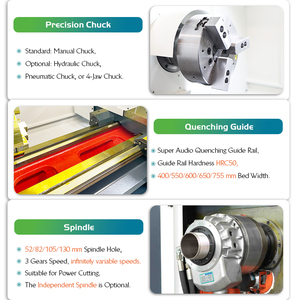Trung Quốc giá ck6180 Độ chính xác cao Tự động Siemens fanuc ngang phẳng giường <span class=keywords><strong>Chuck</strong></span> kim loại lần lượt làm việc CNC máy tiện cho kim loại - Product Image 4