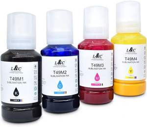 T49M T49M1 T49M2 T49M3 T49M4 Botellas de tinta de tinte compatibles Premium Tinta De sublimación para impresora <span class=keywords><strong>Epson</strong></span> <span class=keywords><strong>SureColor</strong></span> <span class=keywords><strong>SC</strong></span> F570 <span class=keywords><strong>F170</strong></span> - Product Image 1