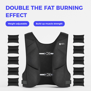 Gilet Zavorrato Professionale Regolabile per Allenamento Fitness, Corsa, Workout, Esercizi di Forza - con Sacchi di Sabbia - Product Image 2