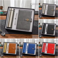 Coffret Cadeau d'Affaires : Tasse Thermos A5 en Acier Inoxydable 450ml, Carnet avec Couverture en PU, Clé USB (32 Go Double Usage) – Cadeau Personnalisé