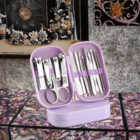 Ensemble de coupe-ongles professionnel en acier au carbone portable avec logo personnalisé pour la manucure pour les tout-petits Voyage et usage domestique