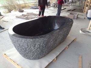 <span class=keywords><strong>Baignoire</strong></span> <span class=keywords><strong>en</strong></span> pierres naturelles, <span class=keywords><strong>granit</strong></span> <span class=keywords><strong>noir</strong></span> - Product Image 5