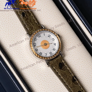 Montre carrée de luxe simple pour femme H Brand avec mouvement à quartz Ronda, boîtier en alliage, bracelet en cuir, design de niche, pour lycéennes - Product Image 2