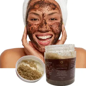 El mejor exfoliante natural Proveedor de tez correcta Previene los poros obstruidos Exfoliantes de extracto de granos de café Pulir suavemente la piel OEM