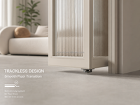 Porte pliante minimaliste pour l'intérieur, idéale pour la maison, le bureau, le salon, la cuisine, la séparation des espaces, design architectural moderne et gain de place