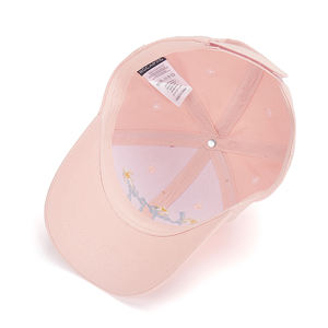 Gorra de Béisbol Rosa de Algodón de 6 Paneles con Letra Bordada Personalizada, Certificada por BSCI, Protección Solar Deportiva para Niñas - Product Image 5