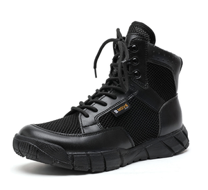รองเท้าหนังนิ่มสีดำสีกากี DFB0924แขนเรียบตาข่ายรองเท้าฝึกซ้อมในฤดูร้อน - Product Image 6
