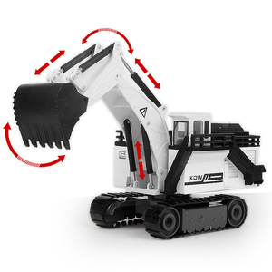 Mini pelle pelleteuse en alliage moulé sous pression, modèle de camion, Construction, véhicule d'ingénierie, <span class=keywords><strong>jouet</strong></span> en métal, 1/87 - Product Image 2