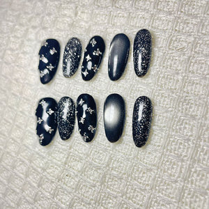 Uñas postizas hechas a mano-Efecto Ojo de Gato - Product Image 3