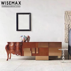 WISEMAX MUEBLES Nordic retro muebles para el hogar pasillo esquina gabinetes de almacenamiento mesas de TV <span class=keywords><strong>mesa</strong></span> de <span class=keywords><strong>Consola</strong></span> de madera de roble para sala de estar - Product Image 5