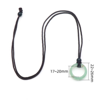 Cuentas de ágata hechas a mano serie de piedras preciosas collar cuerda piedra colgante cordón joyería collar (BN003)